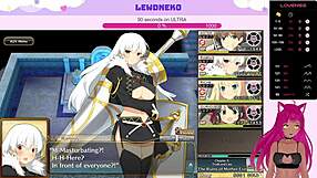 I, Vtuber Lewdneko, plays Evenicle part 12 with big tits moaning.
