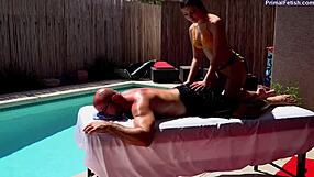 Winter Jade Helps Stepdad Relax in Snowy Scenes