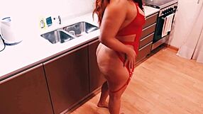Real Sex in the Kitchen She Was in Lingerie