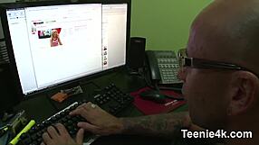 Petite 18+ Brunette Takes Big Cock in IE4K Scene