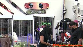 Hidden Cam Catches Emotional Pawnshop Babe Riding Cock After Blowjob