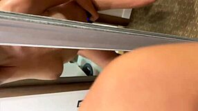 Mirror Quickie And Creampie With Ex Girlfriend's Giant Pussy