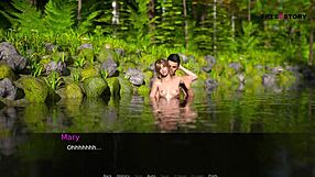 ג'ון ומרי מזדיינים במנזר דאסקלייט בעמדות שונות