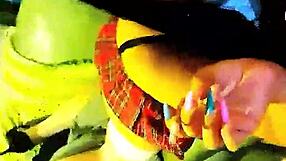 shemale slut smoking while giving blowjob