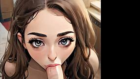 Чувак, этот хентай аниме ASMR минет луп от ИИ безумный!