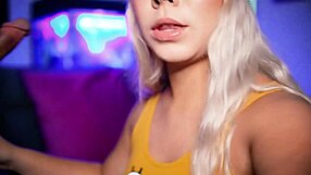 horny blonde slut sucks small cock and gets fucked