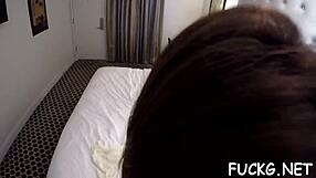 I spy on this stud fucking a slut