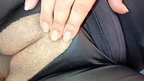 Cheating Wife in Spandex Leggings Bangs Husband's Boss for Cash Again