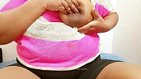 Pattaya girl casually flaunts her big boobs in a lively chat.