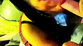 shemale slut smoking while giving blowjob