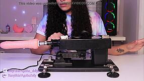 i unbox my new sex machine and ride it