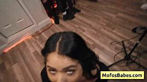 Sexy Brunette Teen 18+ With Amazing And Spectacular Natural Big Boobs SUCK BIG DICK - Nia Bleu Brett Maker!