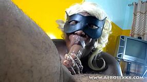 Nasty BBW Sucks Cock Until Gagging