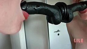 Deepthroating my dildo makes me feel wet