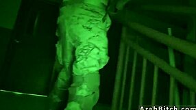 Muslim teen working girl in local army uniform