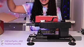 i unbox my new sex machine and ride it