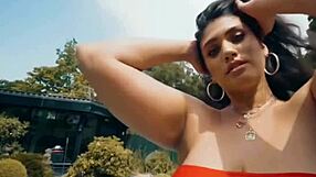 Indian babe with big boobs fucks in bikini. Intense sex scene.