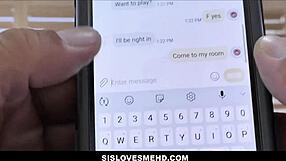 Petite Stepsister Sexting Leads to POV Fuck