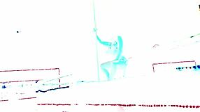 Wife dancing on a table amateur video