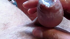 homemade handjob on cock ending in cumshot on floor