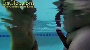 Ever seen Cleo and Annie Knight gag on cock underwater for cum at the pool?