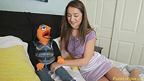 I gave a mega facial to my puppet dawg lily adams