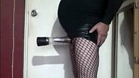 Bisexual crossdresser pumps up for bigger size part 4