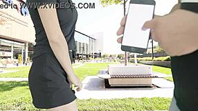 Cumming Hard In Public Mall Terrace With Remote Vibrator