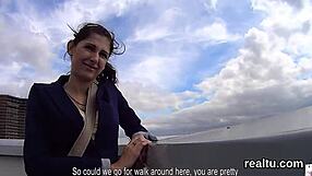 Sex with a Czech teen in supermarket & anal sex & seduction