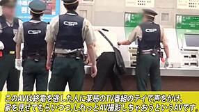 Asian Japanese girl gives blowjob leading to facial 😘