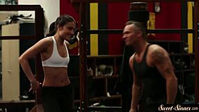 Teen 18+ deepthroats and gets fucked by her coach in taboo roleplay