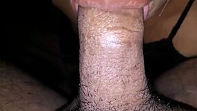 My stepsister sucks my dick early morning and I cum in her slippery mouth