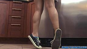 Penny grabs that big dick and gets blown away with a facial