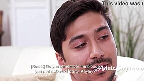 Demanding boyfriend craves threesome with old friend and shaved girlfriend