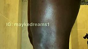 Big Ebony Twink Bent Over For Hard Anal And Masturbation With Huge Black Cock!