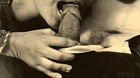 My Secret Life with Vintage Flatmates in Retro Blowjob Scene