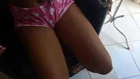 christmas gift turns into intimate pajama moments with brunette teen and milf