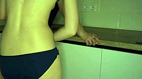 Homemade Lesbian Kitchen Sex With Fingering And Masturbation