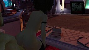 Close up as close up can be, 3D Hentai parody with MILF and large breasts
