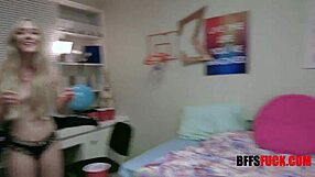 beer pong turns into tied up cowgirl fuck 😏