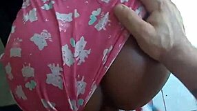 christmas gift turns into intimate pajama moments with brunette teen and milf