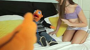 I gave a mega facial to my puppet dawg lily adams