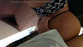 Petite Neighbor Rides Hard in Doggystyle Staircase Fuck