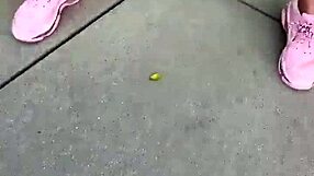 Big Juicy Tits Babe Outdoors Teasing with Teen 18+ Allure