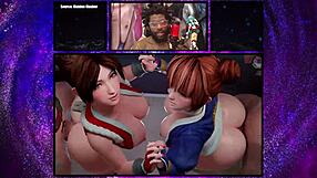 Mai and kasumi gets fucked from behind and creampied in their ass.