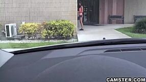 Amateur Latina Gets Fucked in the Backseat for Cash POV Webcam Cumshot