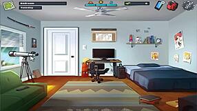 Jenny shows off huge tits in Summer Time Saga uncensored part 4