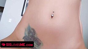 Layla London, wanna help stepbro cum after shower?