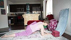 big pussy lips lesson with mommy in panties