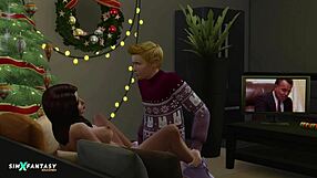 winter holiday with liberty lee in the sims 4